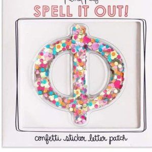 Packed Party Stick To It Confetti Greek Sorority Letter NWT